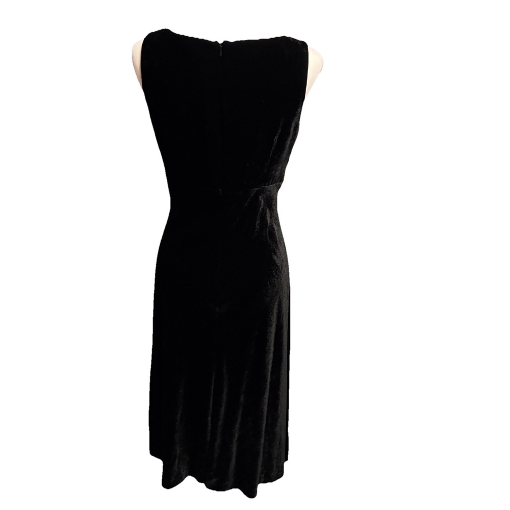 Cami NYC Black Velvet Burnout Dress Size 6 Whimsigoth Fairy Romantic Timeless - Picture 6 of 9
